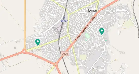 Dinar eczane konum haritası — Afyonkarahisar