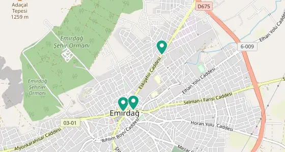 Emirdağ eczane konum haritası — Afyonkarahisar