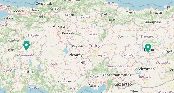 Merkez eczane konum haritası — Afyonkarahisar