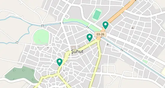 Şuhut eczane konum haritası — Afyonkarahisar