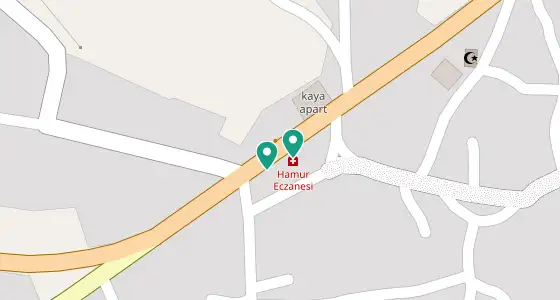 Hamur eczane konum haritası — Ağrı