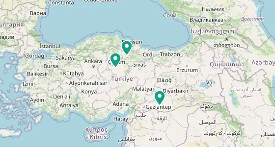 Merkez eczane konum haritası — Amasya