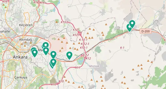 Mamak eczane konum haritası — Ankara