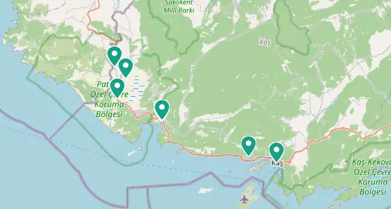 Kaş eczane konum haritası — Antalya