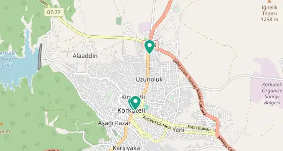 Korkuteli eczane konum haritası — Antalya