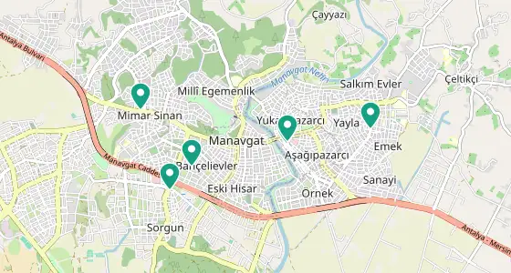 Manavgat eczane konum haritası — Antalya
