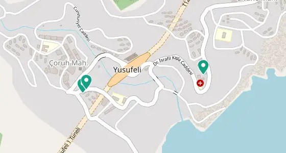 Yusufeli eczane konum haritası — Artvin