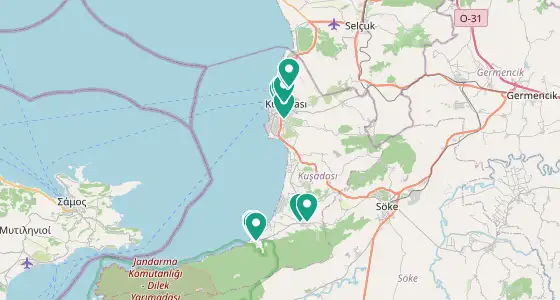 Kuşadası eczane konum haritası — Aydın