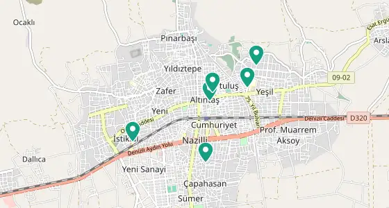 Nazilli eczane konum haritası — Aydın