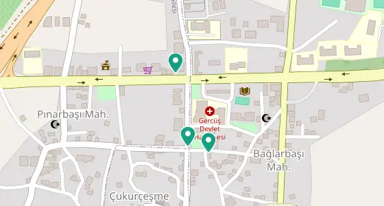 Gercüş eczane konum haritası — Batman
