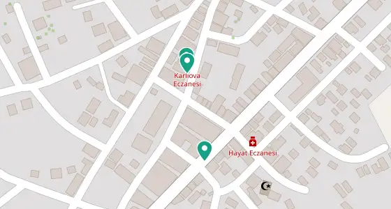 Karlıova eczane konum haritası — Bingöl