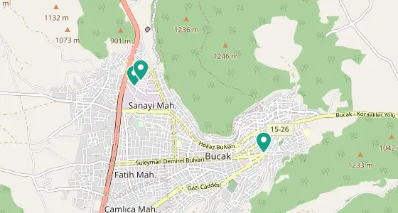 Bucak eczane konum haritası — Burdur