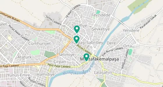 Mustafakemalpaşa eczane konum haritası — Bursa