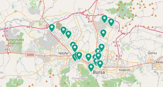 Osmangazi eczane konum haritası — Bursa