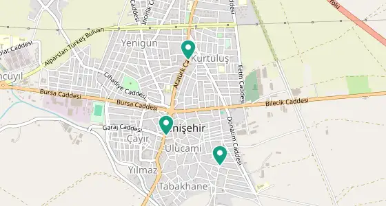 Yenişehir eczane konum haritası — Bursa