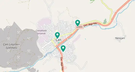 Çan eczane konum haritası — Çanakkale