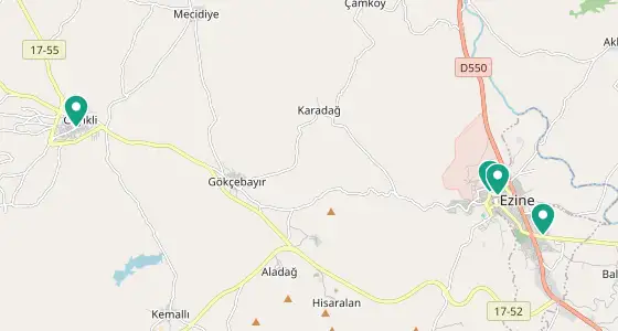 Ezine eczane konum haritası — Çanakkale