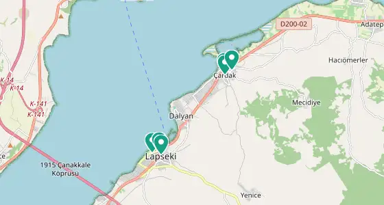 Lapseki eczane konum haritası — Çanakkale