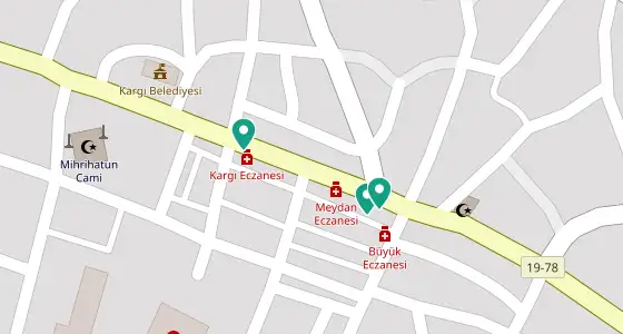 Kargı eczane konum haritası — Çorum
