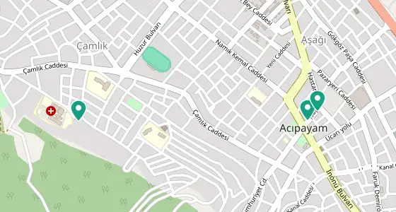 Acıpayam eczane konum haritası — Denizli