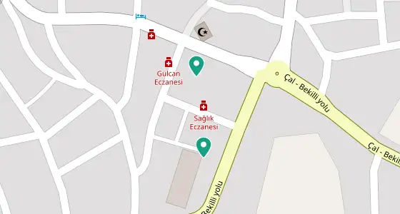 Bekilli eczane konum haritası — Denizli