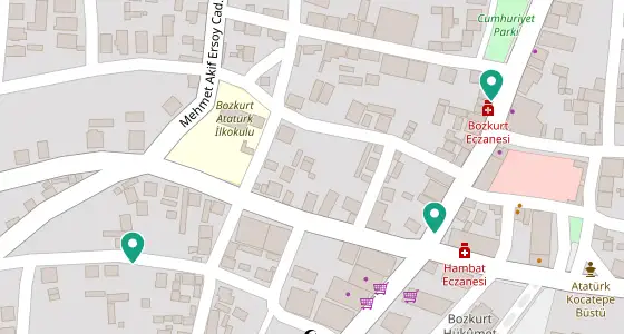Bozkurt eczane konum haritası — Denizli