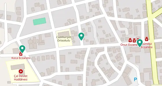 Çal eczane konum haritası — Denizli