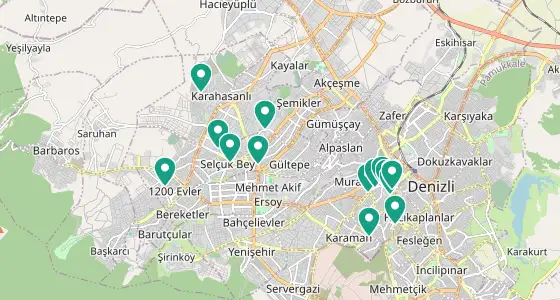 Merkezefendi eczane konum haritası — Denizli
