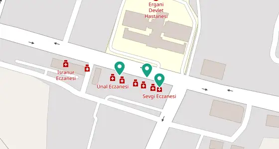 Ergani eczane konum haritası — Diyarbakır