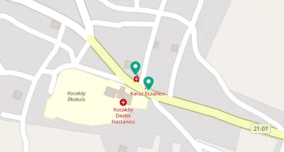 Kocaköy eczane konum haritası — Diyarbakır