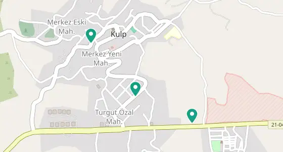 Kulp eczane konum haritası — Diyarbakır