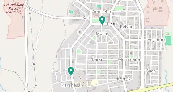 Lice eczane konum haritası — Diyarbakır