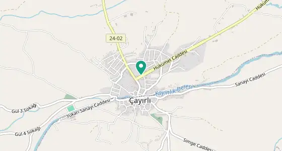 Çayırlı eczane konum haritası — Erzincan