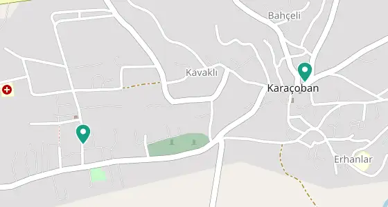 Karaçoban eczane konum haritası — Erzurum