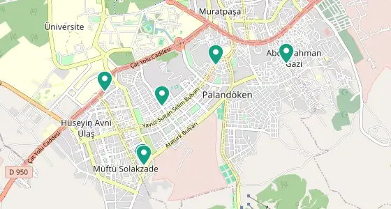 Palandöken eczane konum haritası — Erzurum