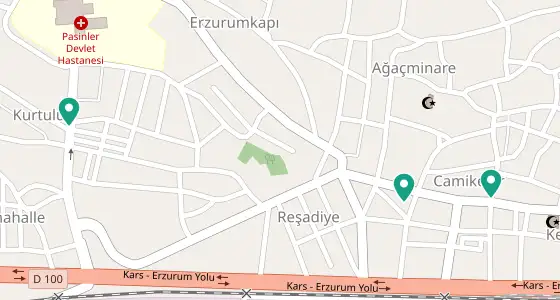 Pasinler eczane konum haritası — Erzurum