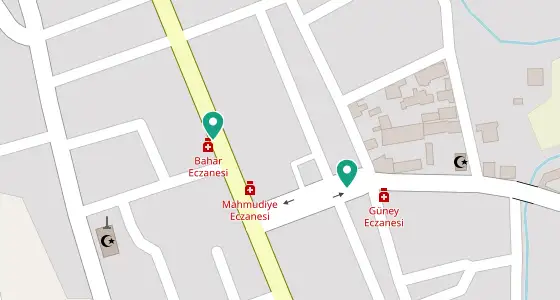Mahmudiye eczane konum haritası — Eskişehir
