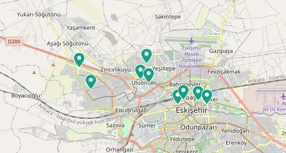 Tepebaşı eczane konum haritası — Eskişehir