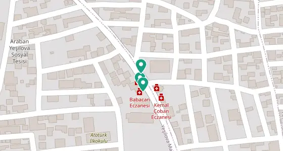 Araban eczane konum haritası — Gaziantep