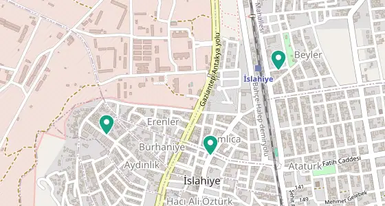 İslahiye eczane konum haritası — Gaziantep