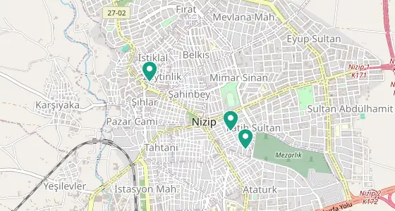 Nizip eczane konum haritası — Gaziantep