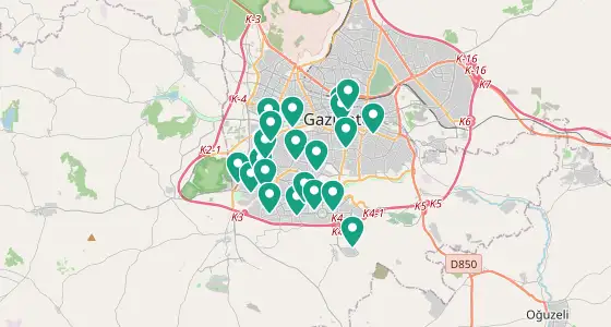 Şahinbey eczane konum haritası — Gaziantep