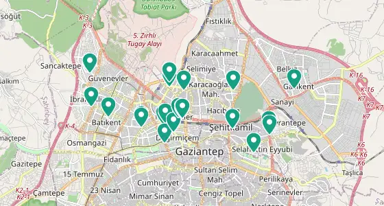 Şehitkamil eczane konum haritası — Gaziantep