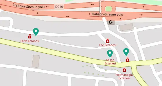 Keşap eczane konum haritası — Giresun