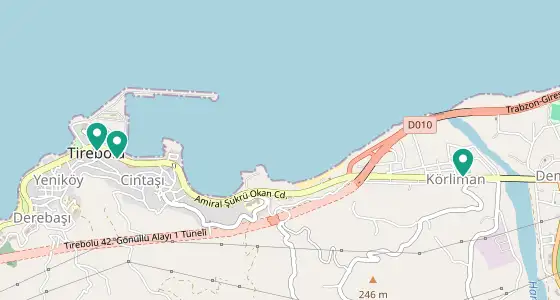 Tirebolu eczane konum haritası — Giresun