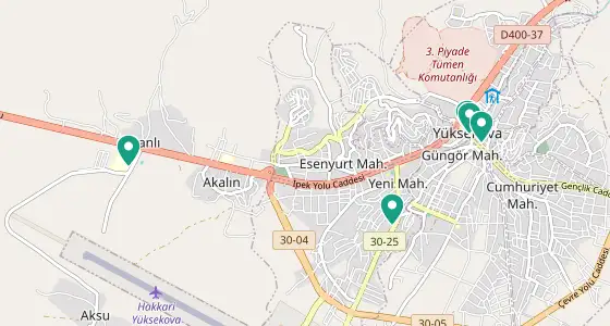 Yüksekova eczane konum haritası — Hakkari
