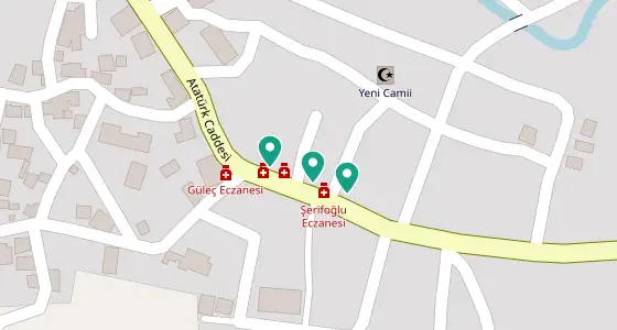Yayladağı eczane konum haritası — Hatay