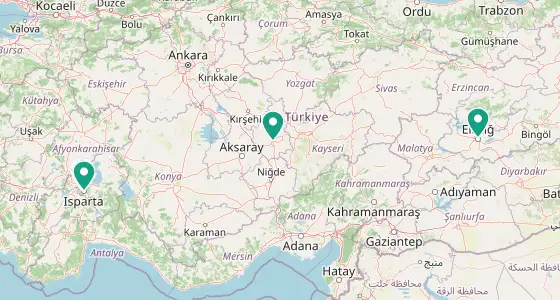 Merkez eczane konum haritası — Isparta