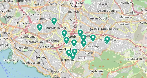 Ataşehir eczane konum haritası — İstanbul