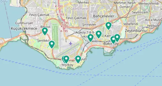Bakırköy eczane konum haritası — İstanbul